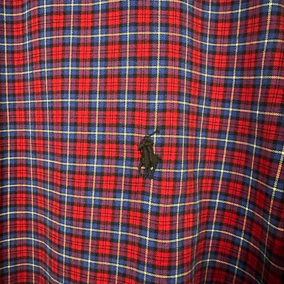 Ralph Lauren Plaid Men’s Button Down XL Tall - Picture 4 of 7